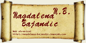 Magdalena Bajandić vizit kartica
